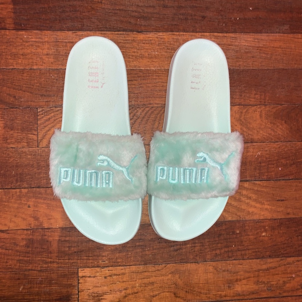 Fenty x Puma fur slides